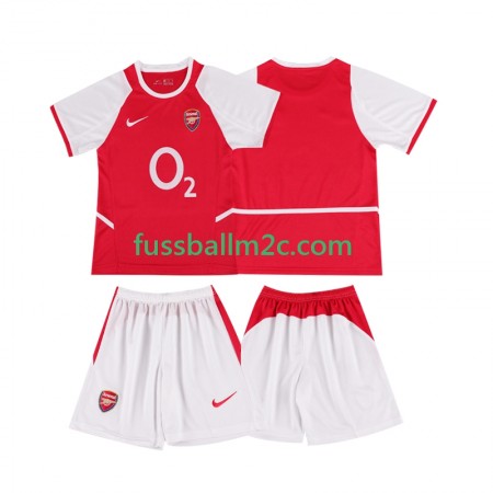 Fußballtrikots Arsenal 2003 Retro Kinder Heim Trikotsatz 2002